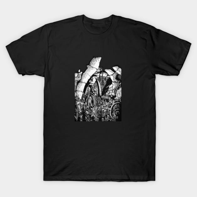 Skeleton Horde T-Shirt by Hominid